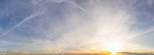Preview: Panoramic View of Cloudscape Sky Background