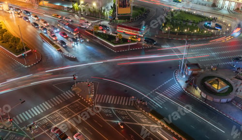 Preview: Bangkok downtown, Thailand in urban city in Asia.