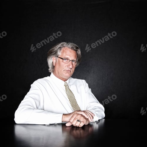 Preview: Studio portrait of caucasian man actor.