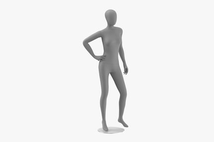 Preview: Female Mannequin - Neutral Pose, Modular Design