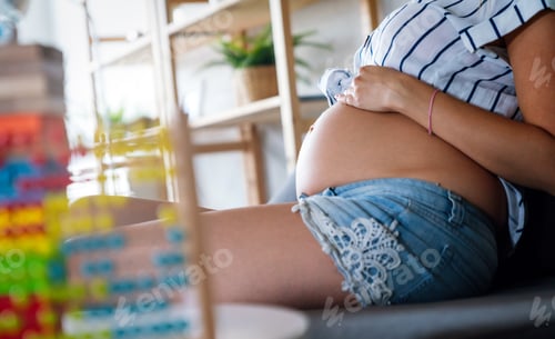 Preview: Beauty Pregnant Woman. Pregnant Belly. Beautiful Pregnant Woman Expecting Baby. Maternity concept.