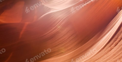 Preview: Red orange sandstone rock background. Antelope Canyon, slot canyon in Arizona.
