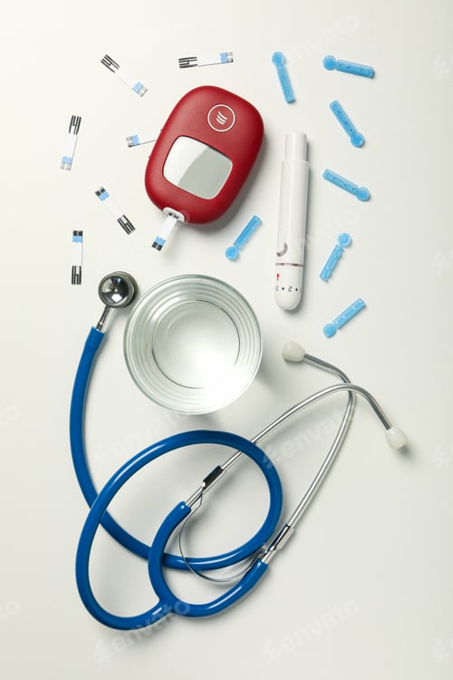 Preview: Diabetes disease concept. Rules of a healthy lifestyle.