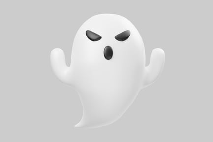 Preview: Cartoon spooky ghost decoration