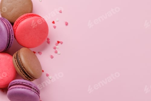 Preview: Various colorful macaroons