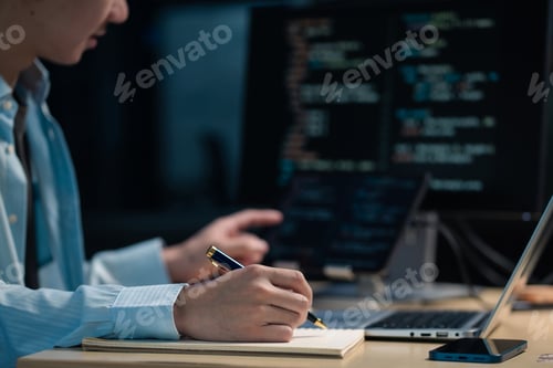 Preview: Development programmer male working in website a software and coding technology.