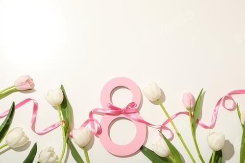 Preview: Paper cut number eight with fresh tjuspans