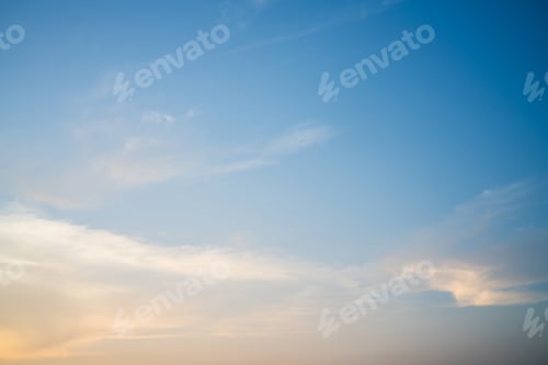 Preview: Beautiful blue sky with some clouds