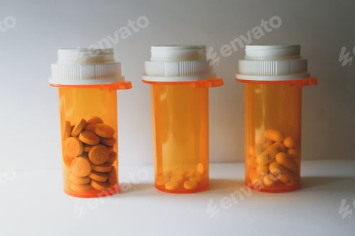 Preview: Orange Medicine Bottles