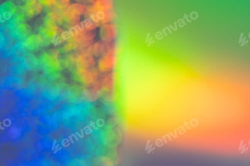 Preview: A blurred iridescent holographic foil background pastel colors