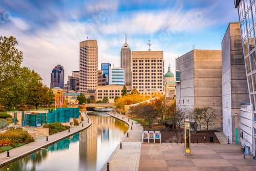 Preview: Indianapolis, Indiana, USA Skyline