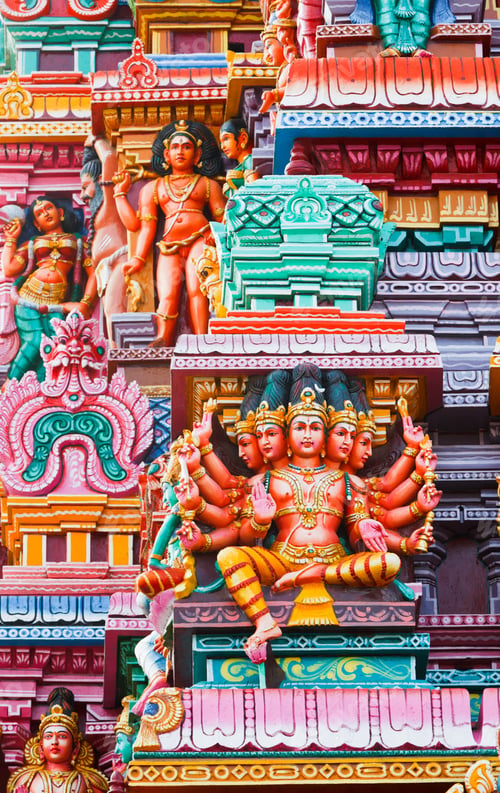 Preview: Sculptures on Hindu temple tower