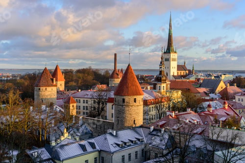 Preview: View to Old Town Tallinn from top
