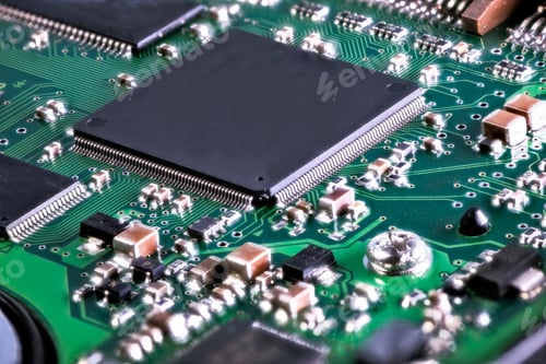 Preview: Close-up of Computer Circuit Board Technology