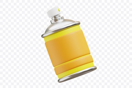 Preview: Aerosol Spray Paint Can with Cap