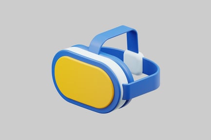 Preview: Virtual reality headset blue yellow