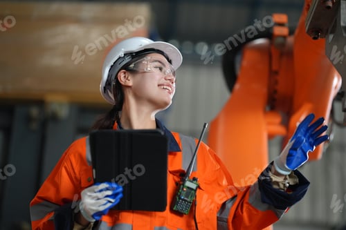 Preview: Business industry innovation technology, people with tech Innovation technological progress concept.