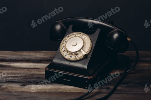 Preview: retro telephone old technology communication vintage office