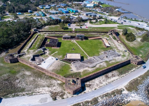 Preview: Aerial view of Dauphin Island, Alabama