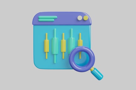 Vista previa: Gráfico de velas con lupa