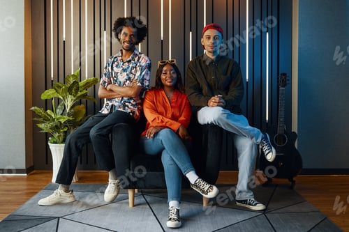 Preview: Music Band Sitting In Studio