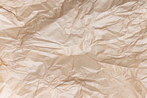 Visualização: Fundo de textura de papel kraft marrom usado amassado