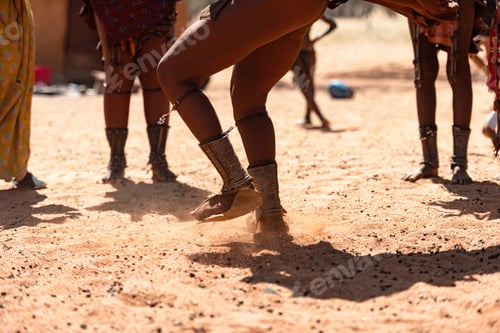 Preview: Himba women dancing at their village