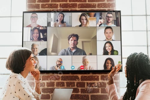 Preview: Audio call in a business meeting