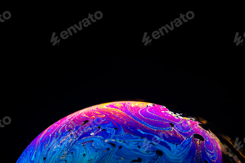 Preview: Abstract background made from soap bubble reflecting light