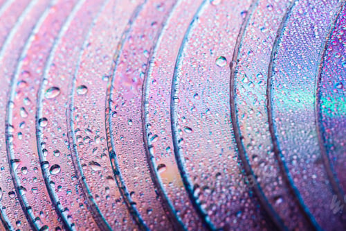 Preview: Colorful, Rainbow, Abstract Background. Water Drops. Condensate. Texture Of Glass. Parallel Lines