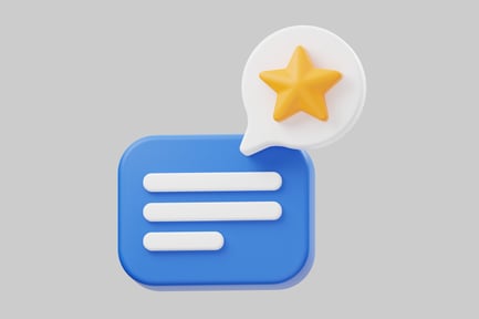 Preview: Business feedback notification with star