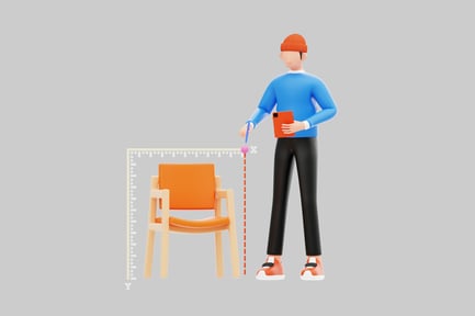 Visualização: Poltrona moderna com personagem de desenho animado