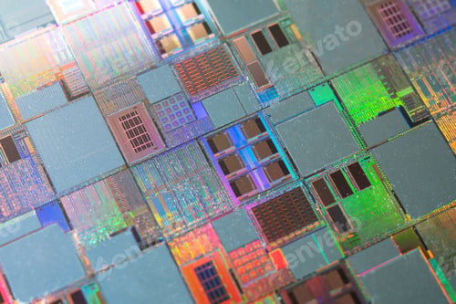 Preview: Silicon wafer for manufacturing semiconductor of integrated circuit.