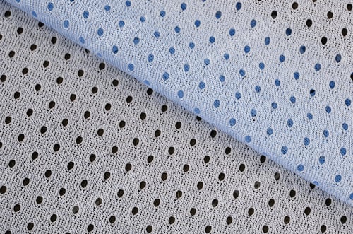 Preview: Blue mesh sport wear fabric textile background pattern