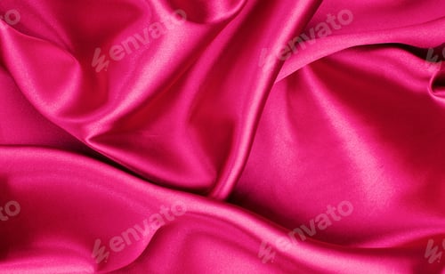 Preview: Closeup of rippled purple silk fabric
