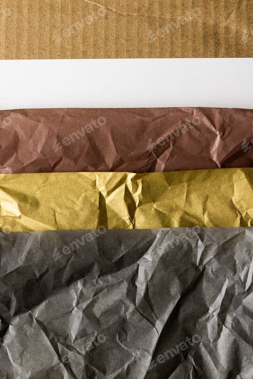 Preview: Close up of corrugated cardboard with copy space