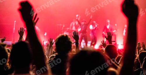 Preview: crowd at concert - summer music festival