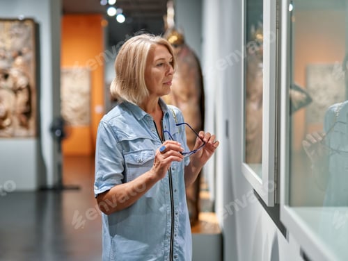 Preview: Woman Visitor In The Historical Museum