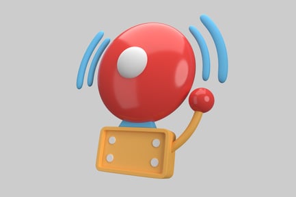 Preview: Cartoon ringing service bell