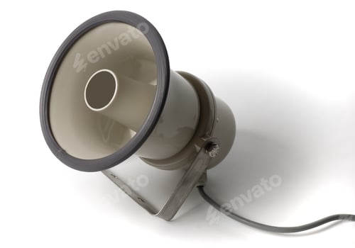 Preview: All-weather sound system isolated on white for professional speaker use