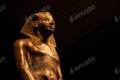 Preview: Statue Of Khafre - Ancient Egyptian Monarch, Carved From Diorite. Historical