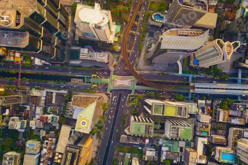 Preview: Bangkok Downtown. Thailand. Financial district and business in urban city in Asia.