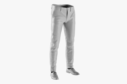 Preview: Men's Smart Casual Pants and Oxford Shoes Base Mesh