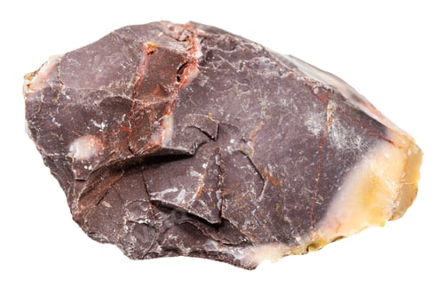 Preview: unpolished brown mookaite mineral isolated