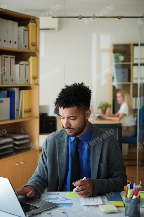 Preview: Confused Businessman Working