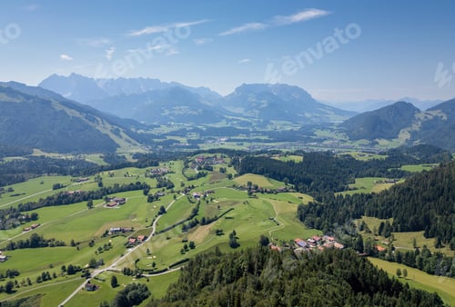 Preview: Reit im Winkel in Bavaria, drone shot of the mountain landscape