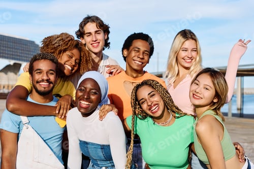 Preview: Group of multicultural and gender diverse young people