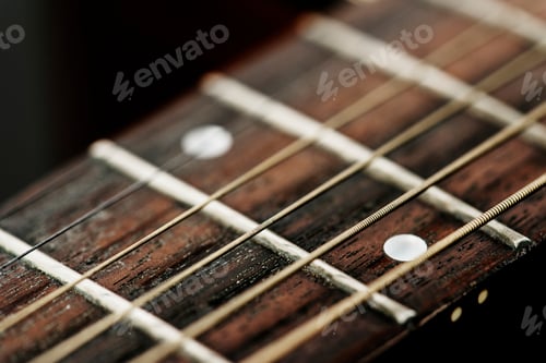 Preview: Closeup of guitar strings