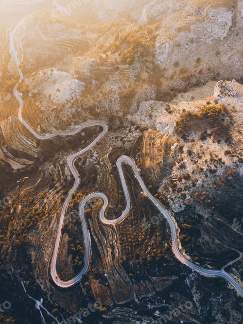 Preview: Winding roads in Confrides, Marina Baixa, Spain