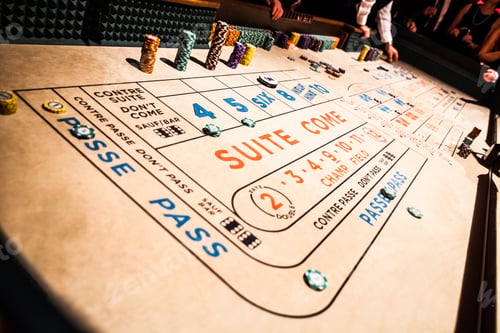 Preview: Craps Table and People Gambling all Around